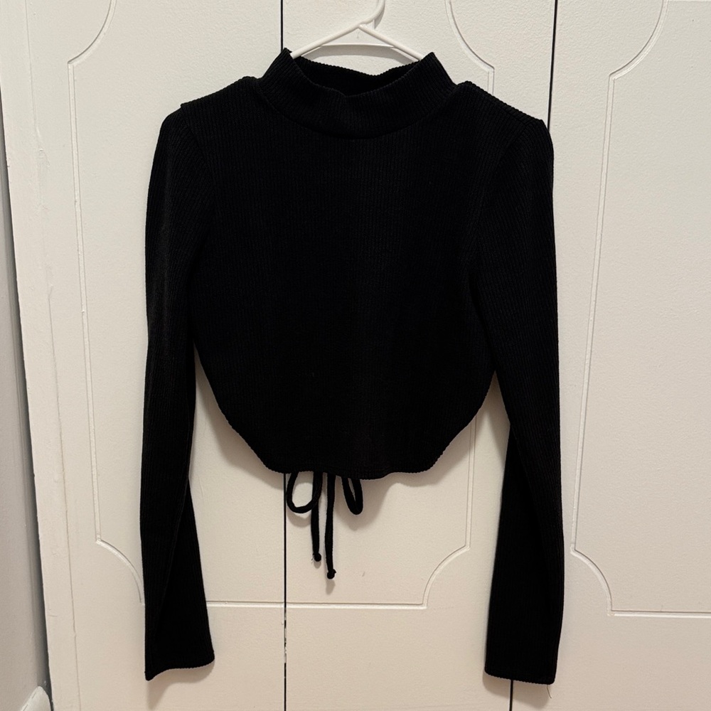Madewell cropped mock neck